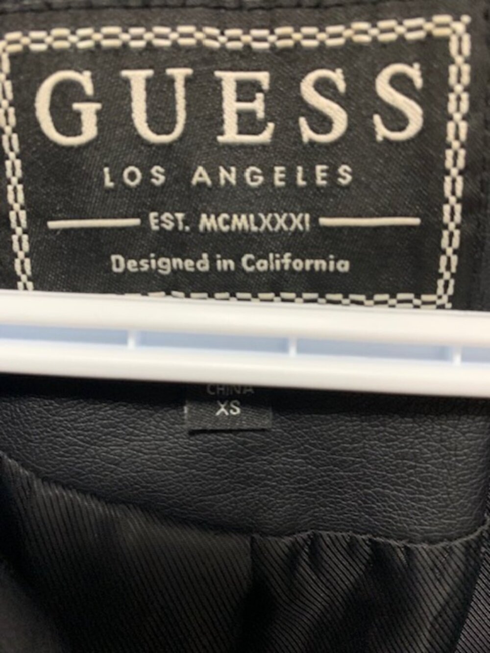 GUESS WOMENS FAUX LEATHER JACKET - Picture 4 of 4